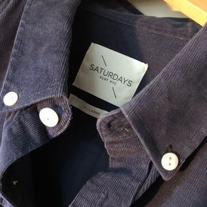 Saturday’s Surf Navy Corduroy Shirt XL